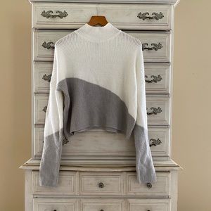 Vici Colorblock Cropped Sweater